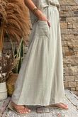 Pure Cotton Santos Quinn Culotte Pant Stone /5 =